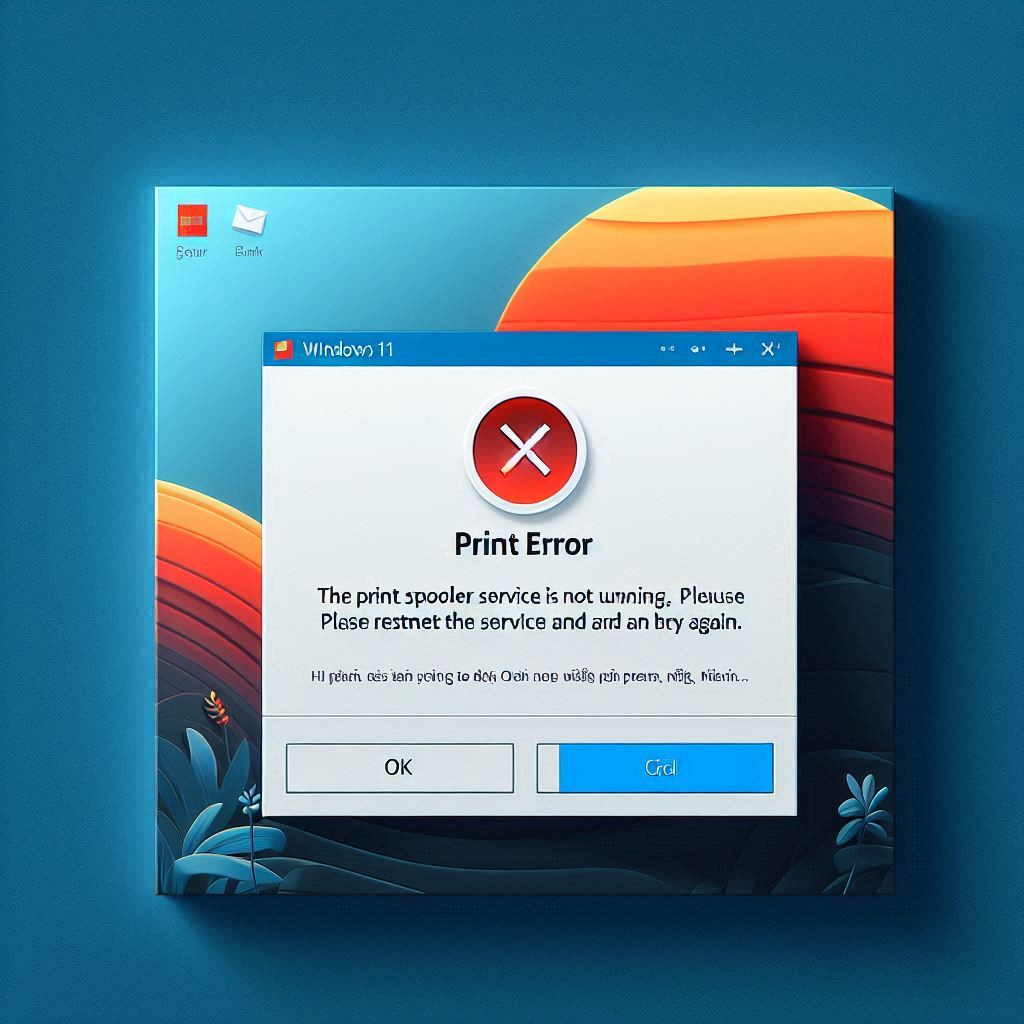 lỗi máy in print spooler